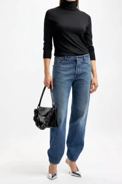 Femme Allude Pull A Col Roule Fitted En Noir