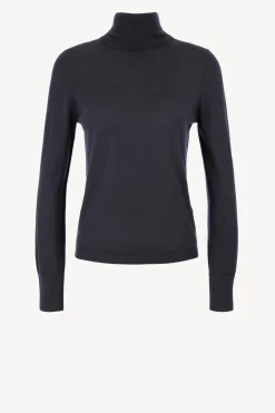 Femme Allude Pull A Col Roule Fitted In Navy