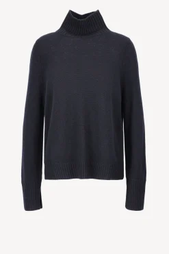 Femme Allude Pull A Col Roule Noir