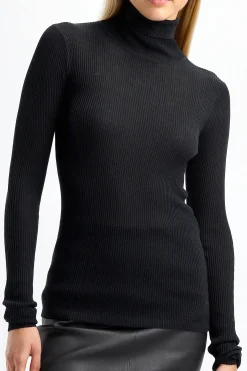 Femme by Malene Birger Pull A Col Roule Ronella En Noir
