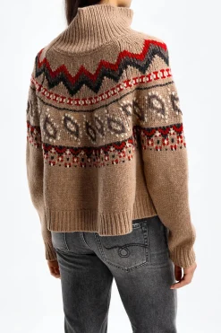 Femme Alanui Pull Antarctic En Luli Marron