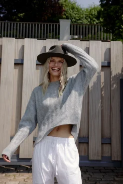 Femme Anita Hass Pull Beverly En Gris Chine