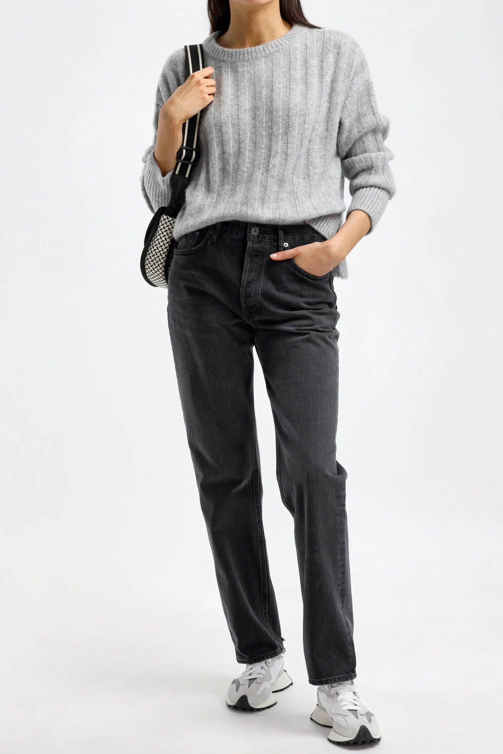 Femme Anita Hass Pull Beverly En Gris Chine