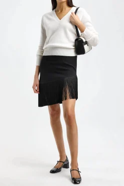 Femme Anita Hass Pull Blair En Ivoire