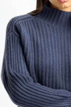 Femme Stephan Boya Pull Boya-Moro En Frene Marine