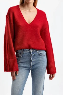 Femme by Malene Birger Pull Cimone En Rouge