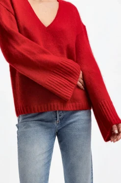 Femme by Malene Birger Pull Cimone En Rouge