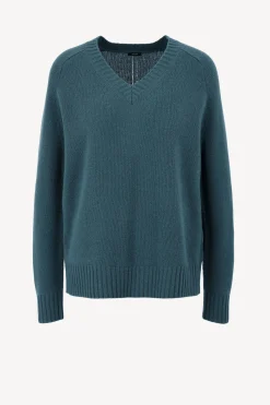 Femme Joseph Pull En Cachemire Dark Teal