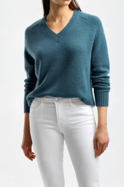 Femme Joseph Pull En Cachemire Dark Teal