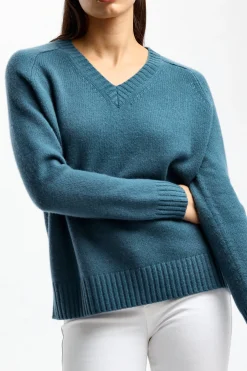 Femme Joseph Pull En Cachemire Dark Teal