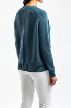 Femme Joseph Pull En Cachemire Dark Teal