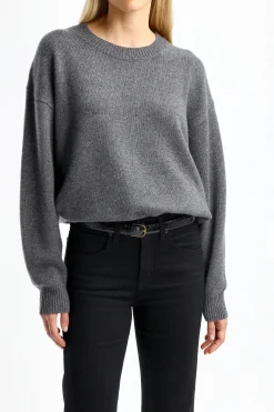 Femme Nili Lotan Pull En Cachemire Gris Imogen