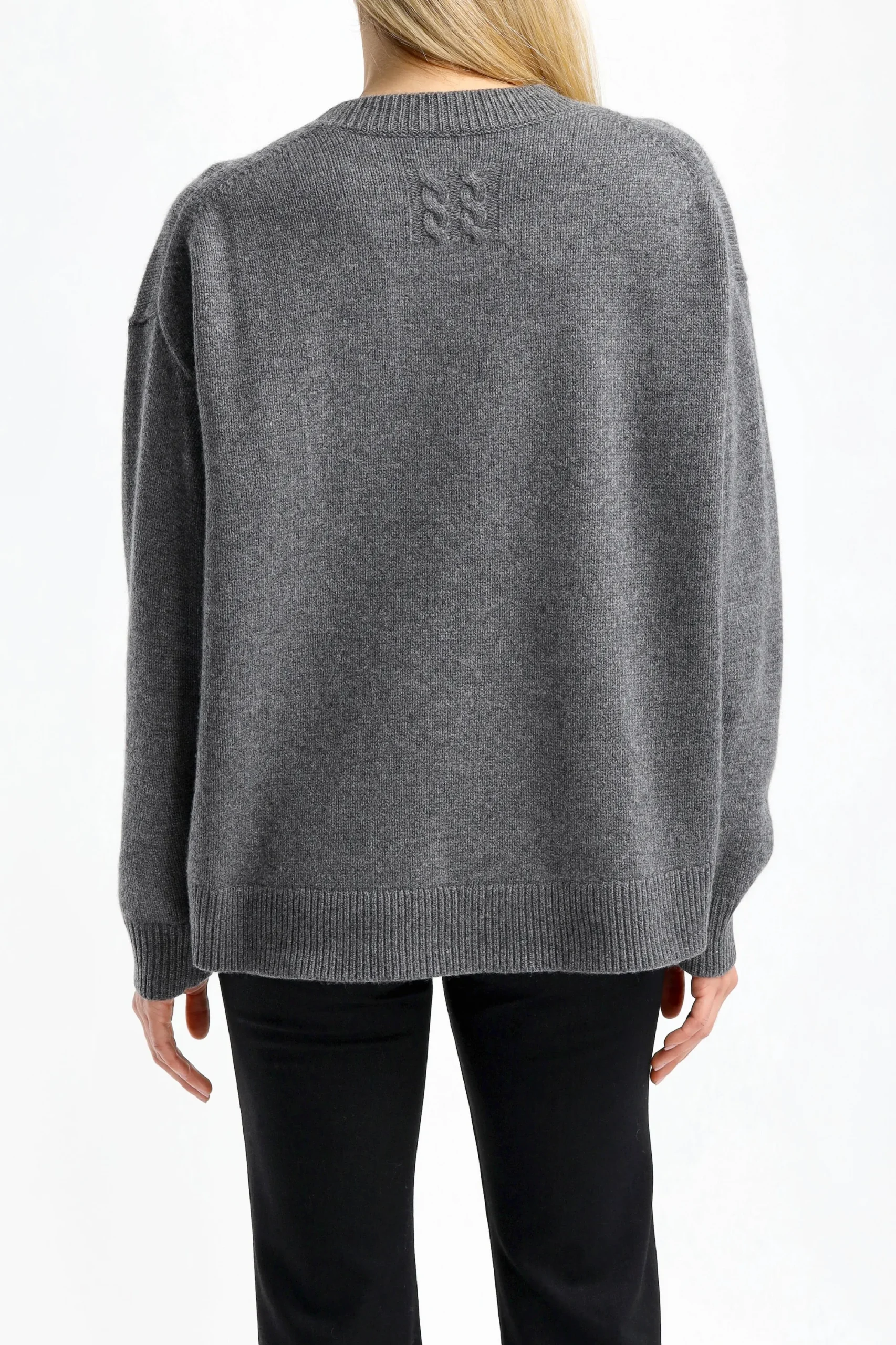 Femme Nili Lotan Pull En Cachemire Gris Imogen