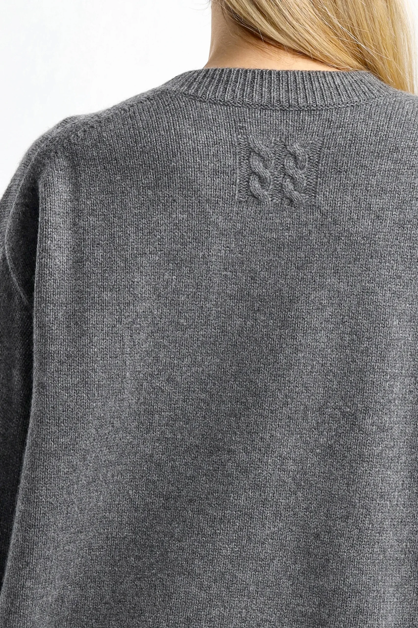 Femme Nili Lotan Pull En Cachemire Gris Imogen