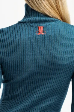 Femme La Double J Pull Feathers A Petrolio