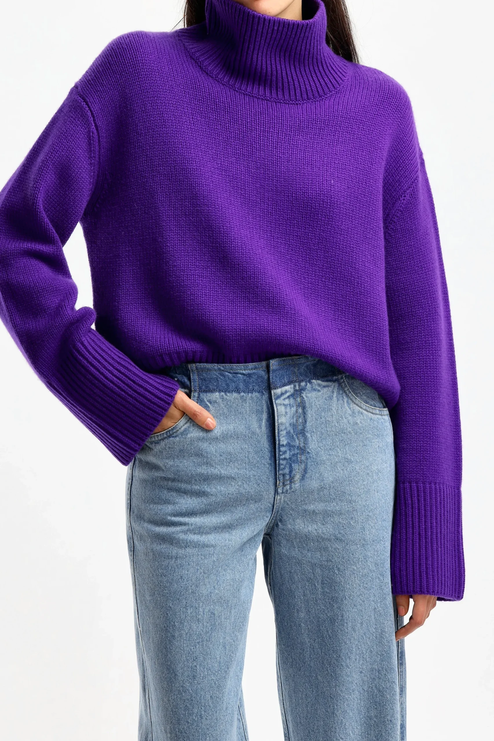 Femme Lisa Yang Pull Fleur En Grape