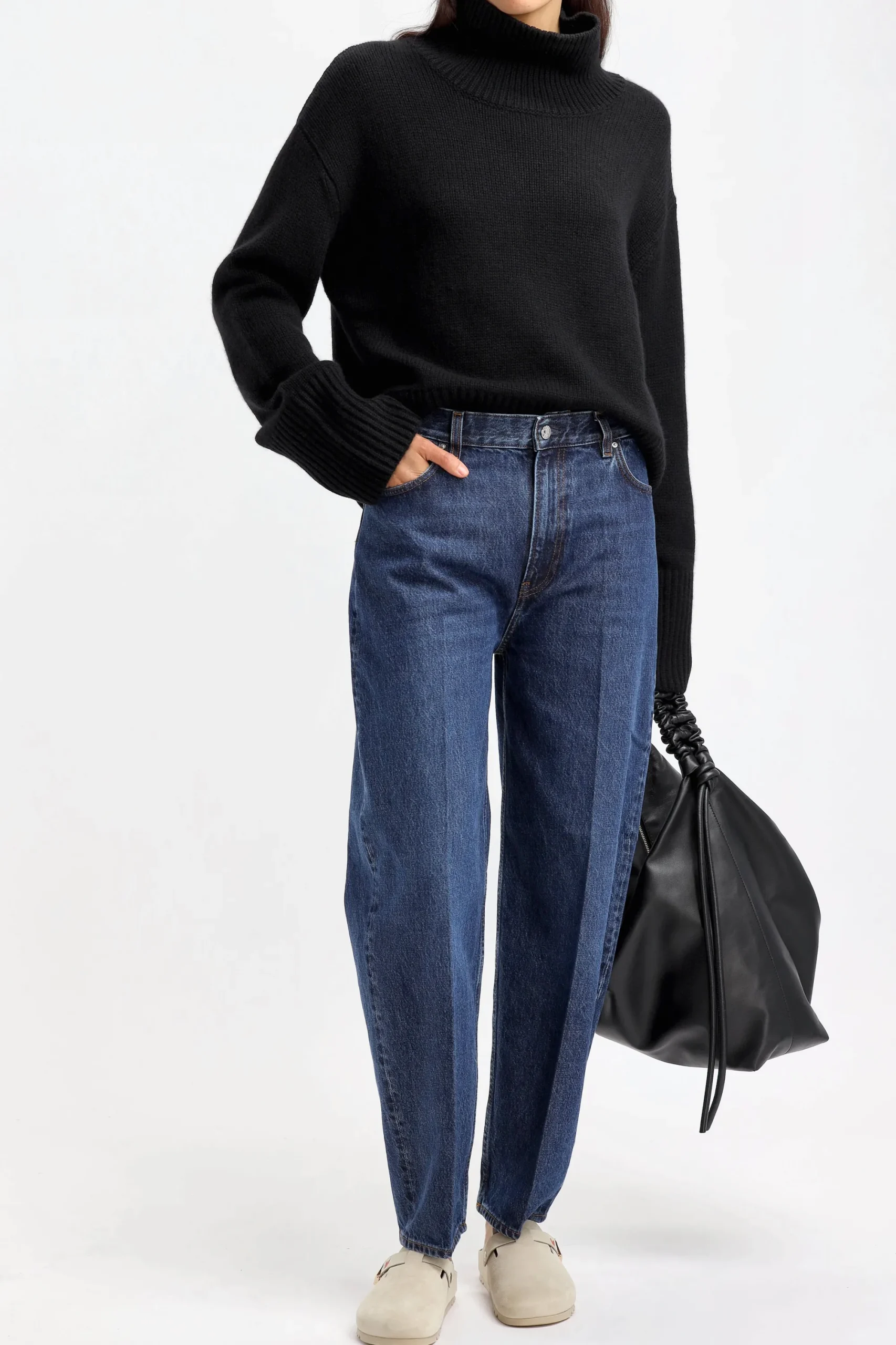 Femme Lisa Yang Pull Fleur En Noir