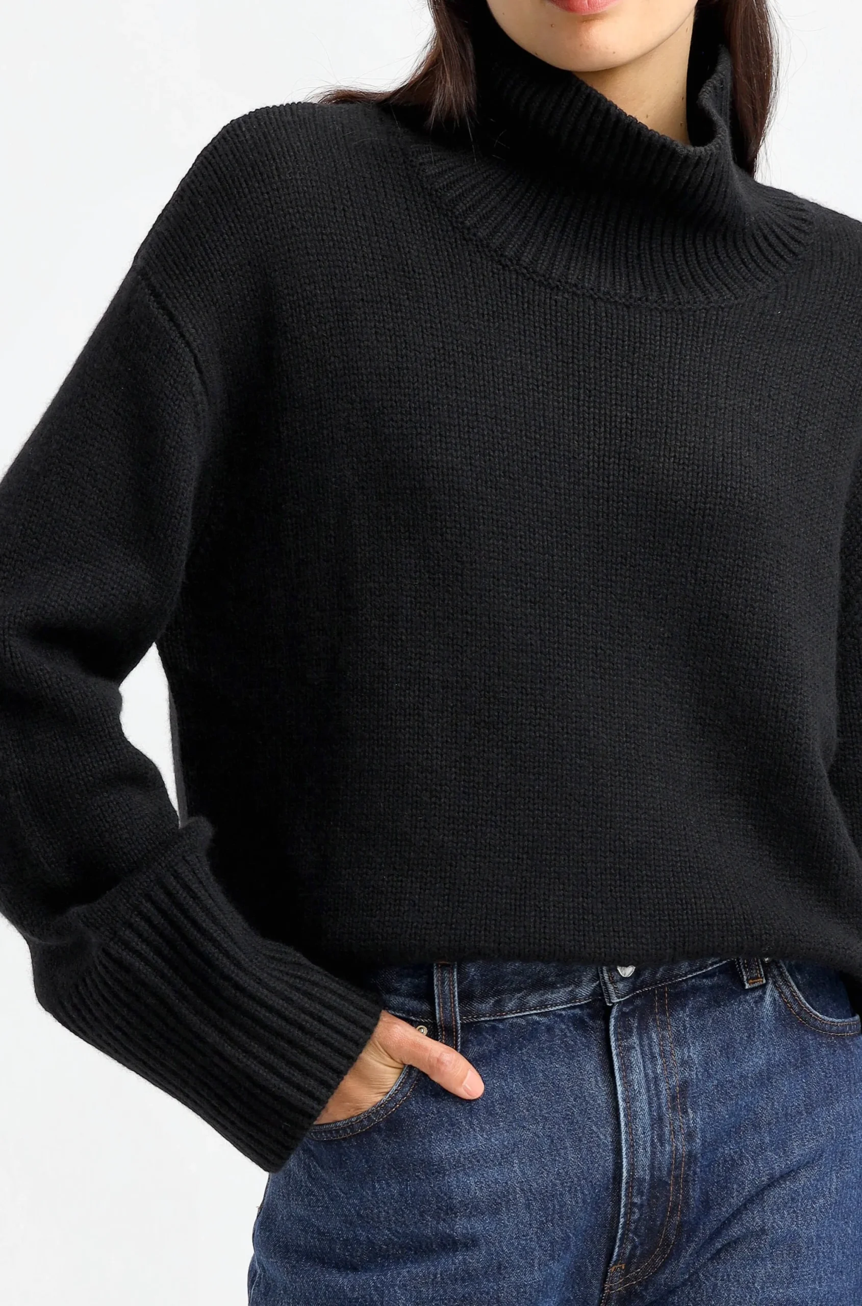 Femme Lisa Yang Pull Fleur En Noir