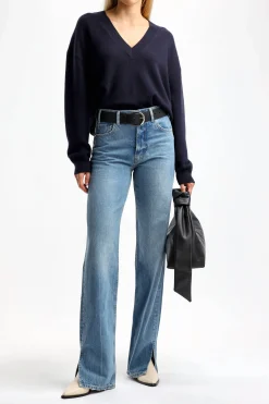 Femme Anine Bing Pull Lee En Bleu Marine