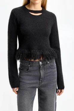 Femme JW Anderson Pull Loop Hem En Noir