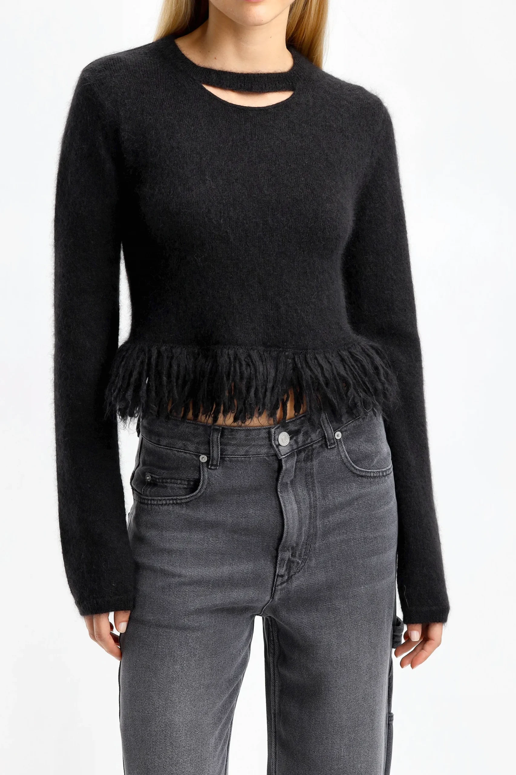 Femme JW Anderson Pull Loop Hem En Noir