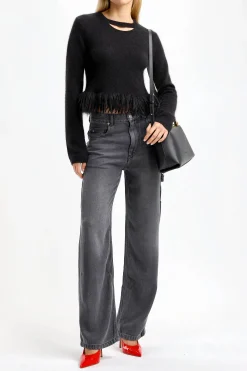 Femme JW Anderson Pull Loop Hem En Noir