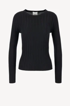 Femme Allude Pull Noir Dechire