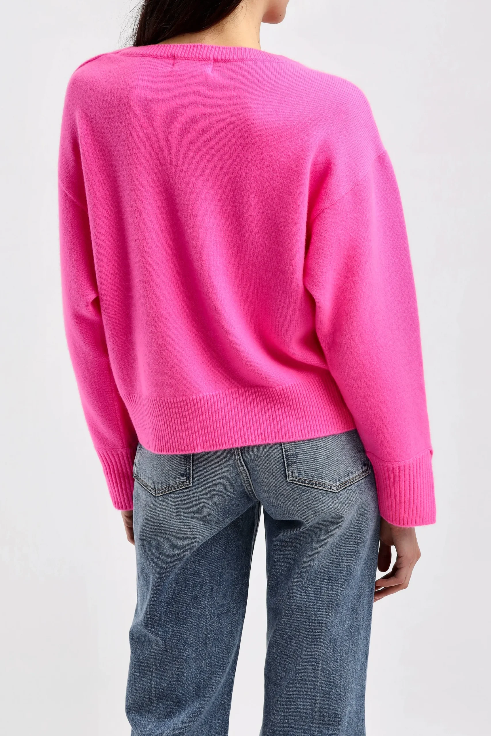 Femme Ladneri Pull Pocket En Rose Fluo
