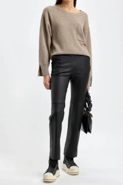 Femme Ladneri Pull Pocket En Taupe