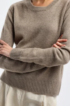 Femme Ladneri Pull Pure En Taupe