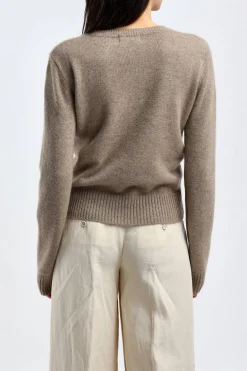 Femme Ladneri Pull Pure En Taupe