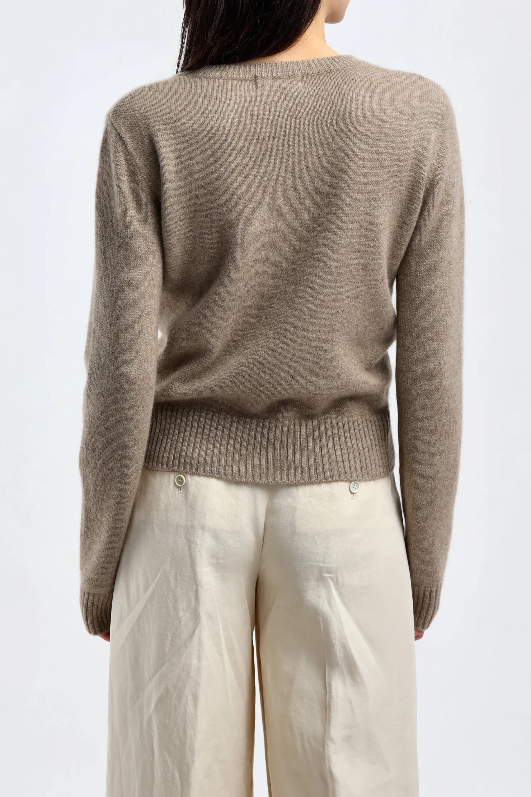 Femme Ladneri Pull Pure En Taupe