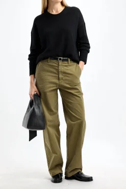 Femme Allude Pull Ras Du Cou En Noir