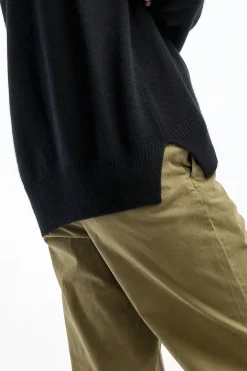 Femme Allude Pull Ras Du Cou En Noir