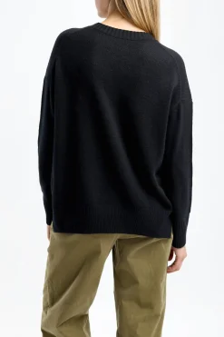 Femme Allude Pull Ras Du Cou En Noir