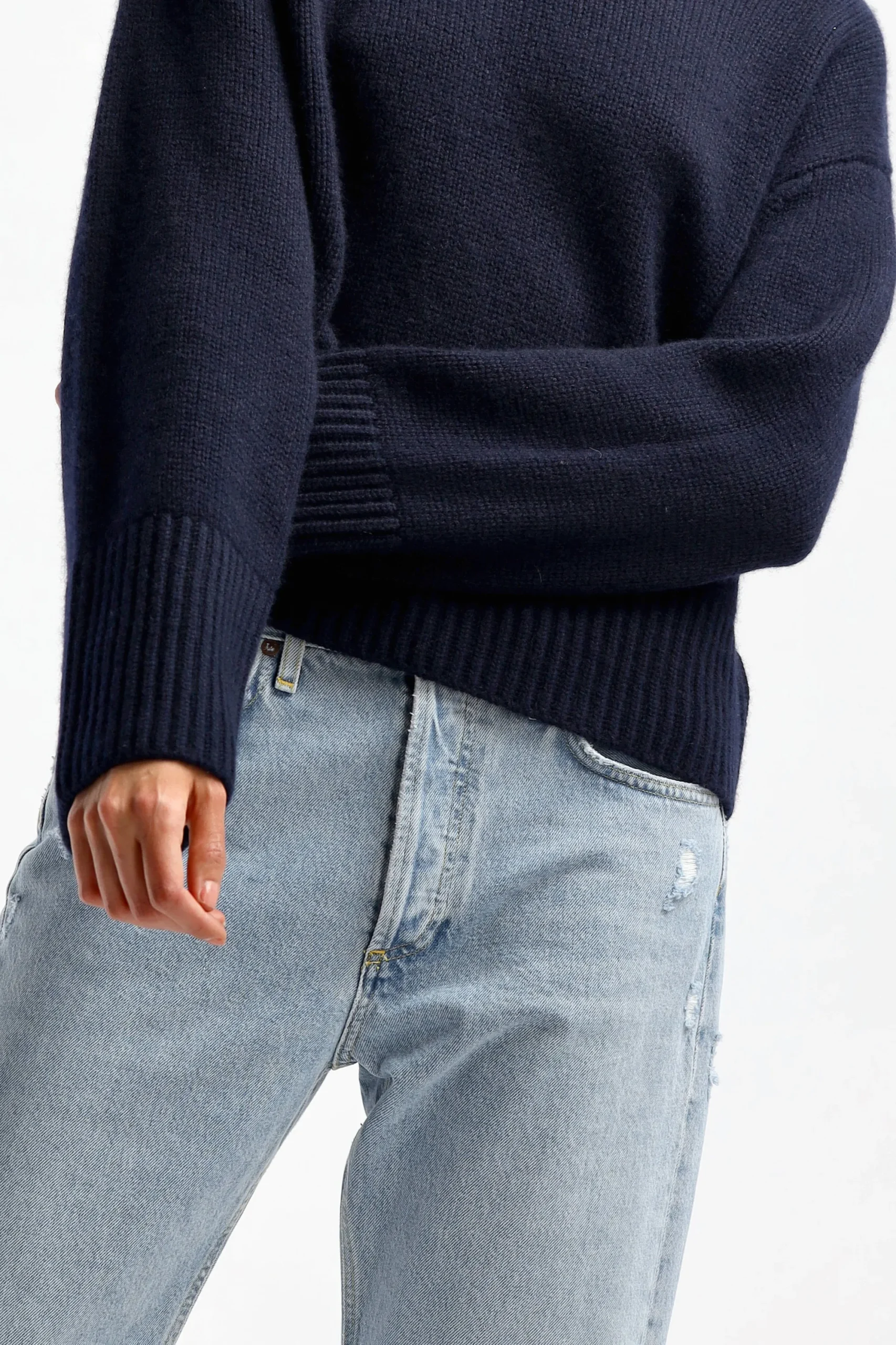 Femme Lisa Yang Pull Sony En Bleu Marine