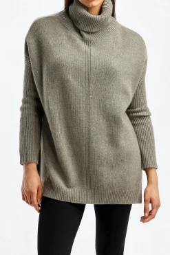 Femme Kujten Pull Tali En Kaki