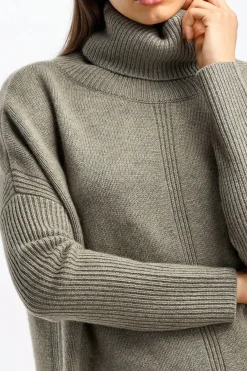 Femme Kujten Pull Tali En Kaki