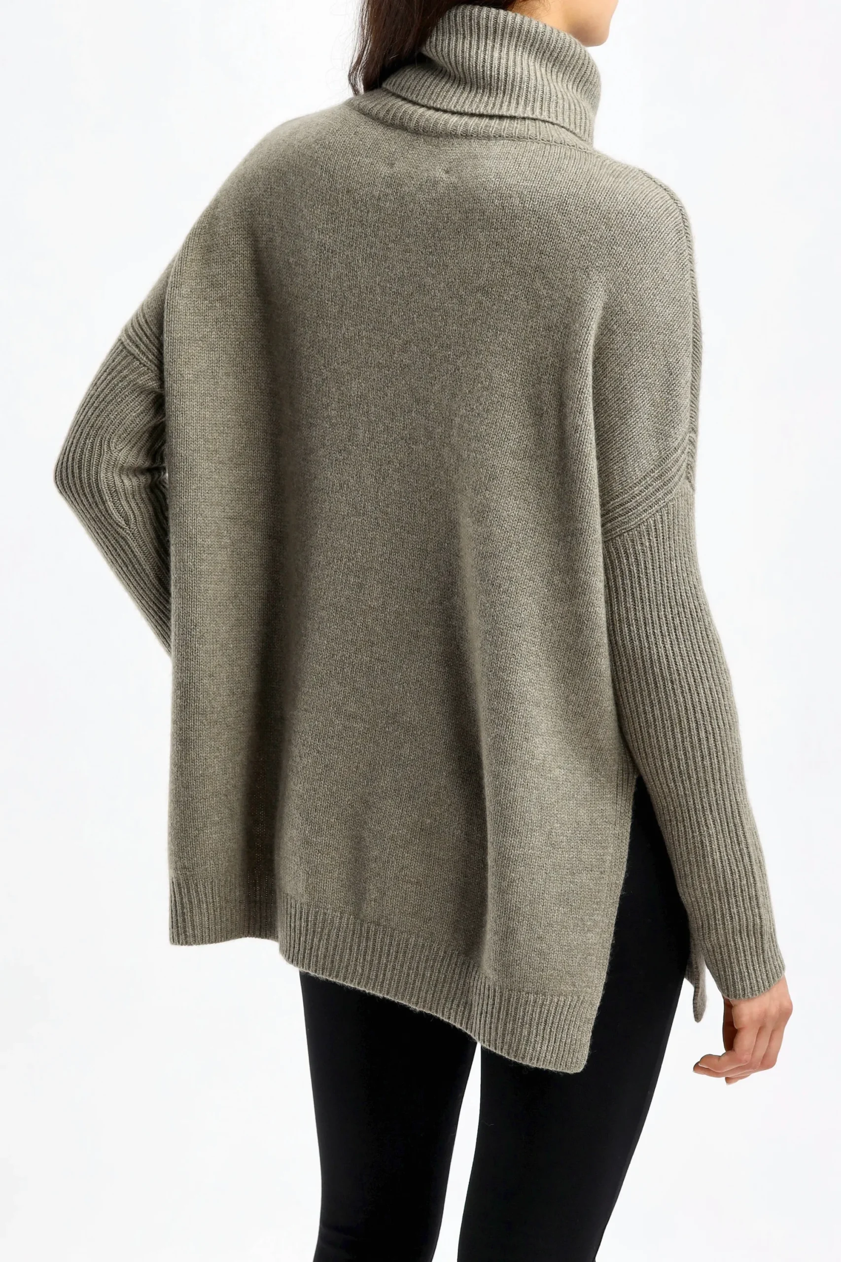 Femme Kujten Pull Tali En Kaki