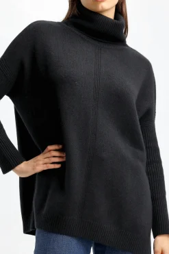 Femme Kujten Pull Tali En Noir