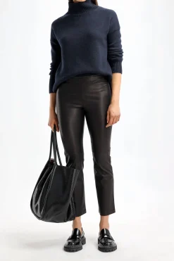 Femme Kujten Pull Ulla En Marine Fonce