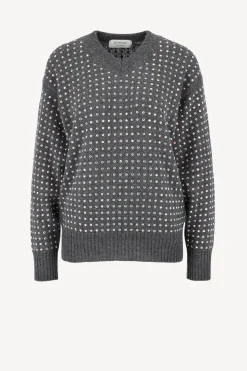 Femme Sportmax Pull Uta En Gris Moyen