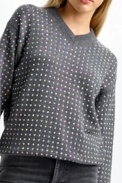 Femme Sportmax Pull Uta En Gris Moyen