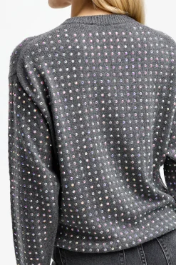 Femme Sportmax Pull Uta En Gris Moyen