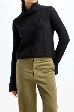 Femme Van Kukil Pull Valentina En Noir Ebene