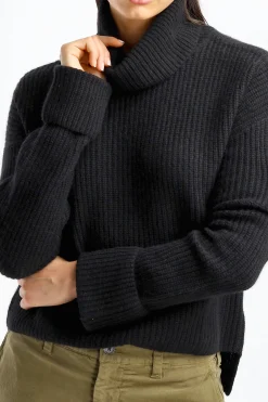 Femme Van Kukil Pull Valentina En Noir Ebene