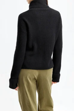 Femme Van Kukil Pull Valentina En Noir Ebene