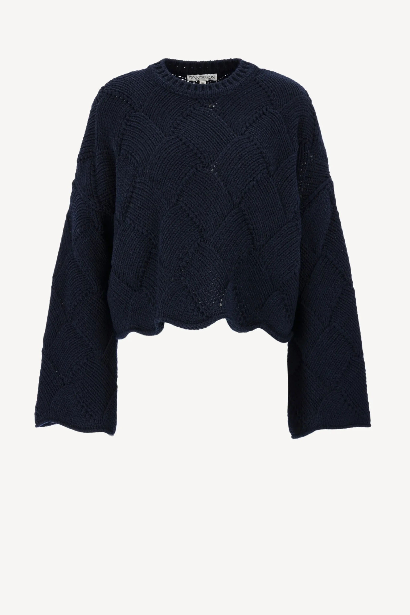 Femme JW Anderson Pull Weave En Marine Fonce