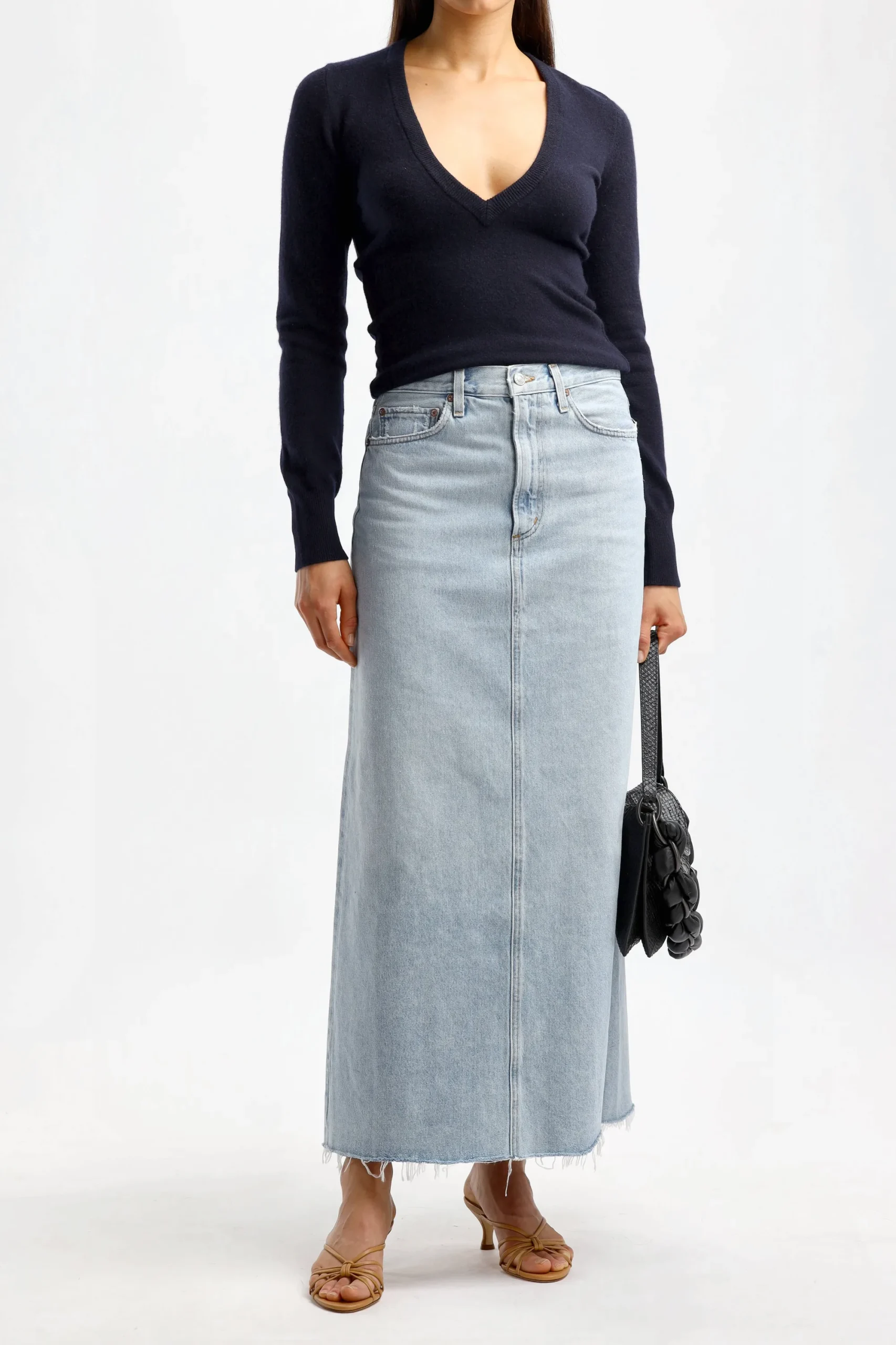 Femme Extreme Cashmere Pullover Deco N° 286 En Bleu Marine