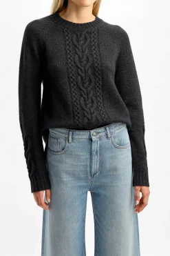 Femme S Max Mara Pull-Over Ginny En Gris Moyen